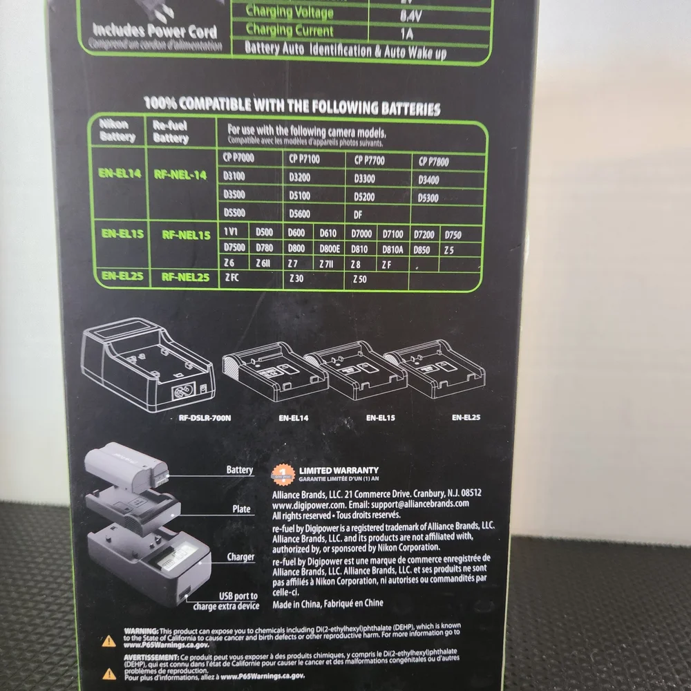 Nikon Camera Battery Charger - Black and Gray